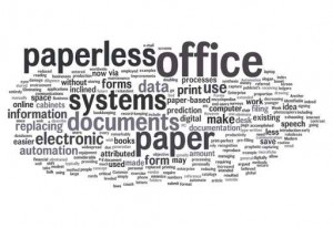 Word Cloud "Paperless Office"