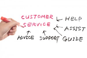 Customer service concept